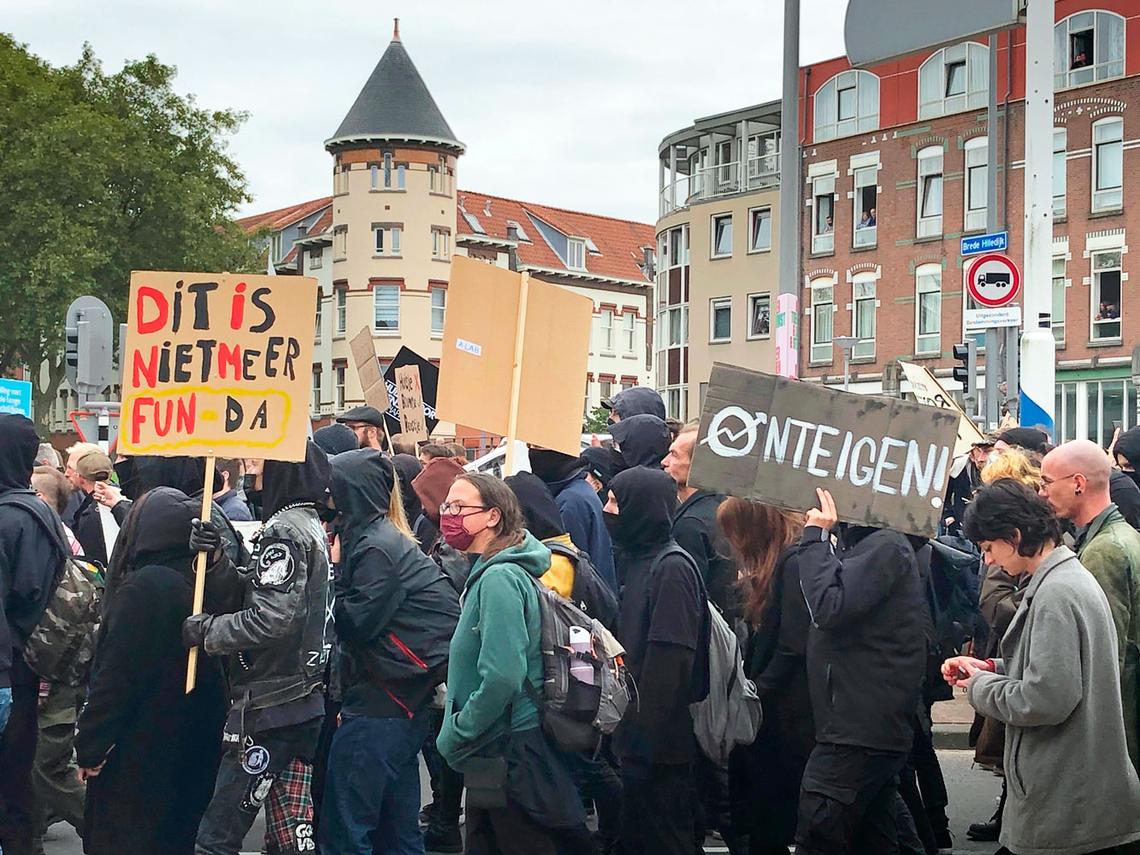Demonstration zum «Woonopstand» am 17. Oktober 2021 in Rotterdam. Foto: Sandra Fauconnier via flickr / Bildausschnitt / CC BY 2.0